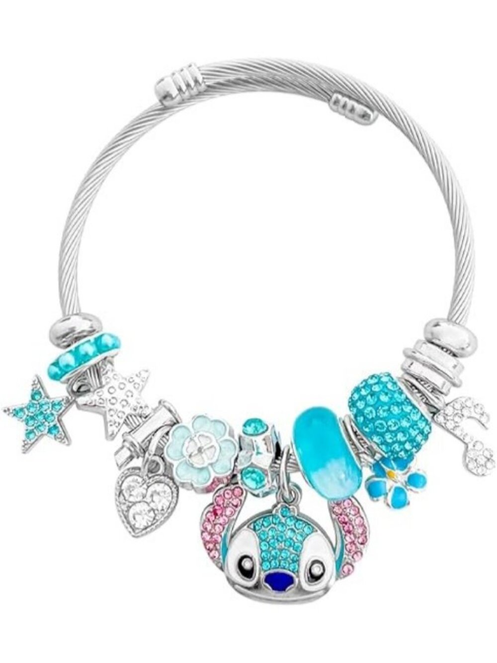 Cute Anime Cartoon Charm Bracelet, Adjustable Bangle